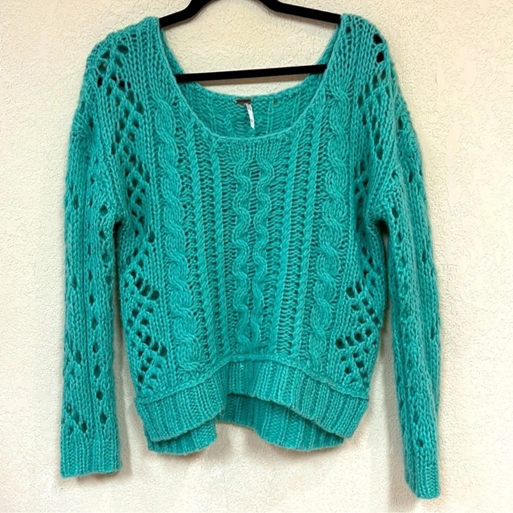 Free People Open Knit Sweater